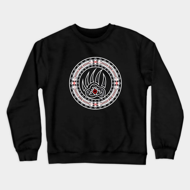 Bear Spirit Black Crewneck Sweatshirt by melvinwareagle